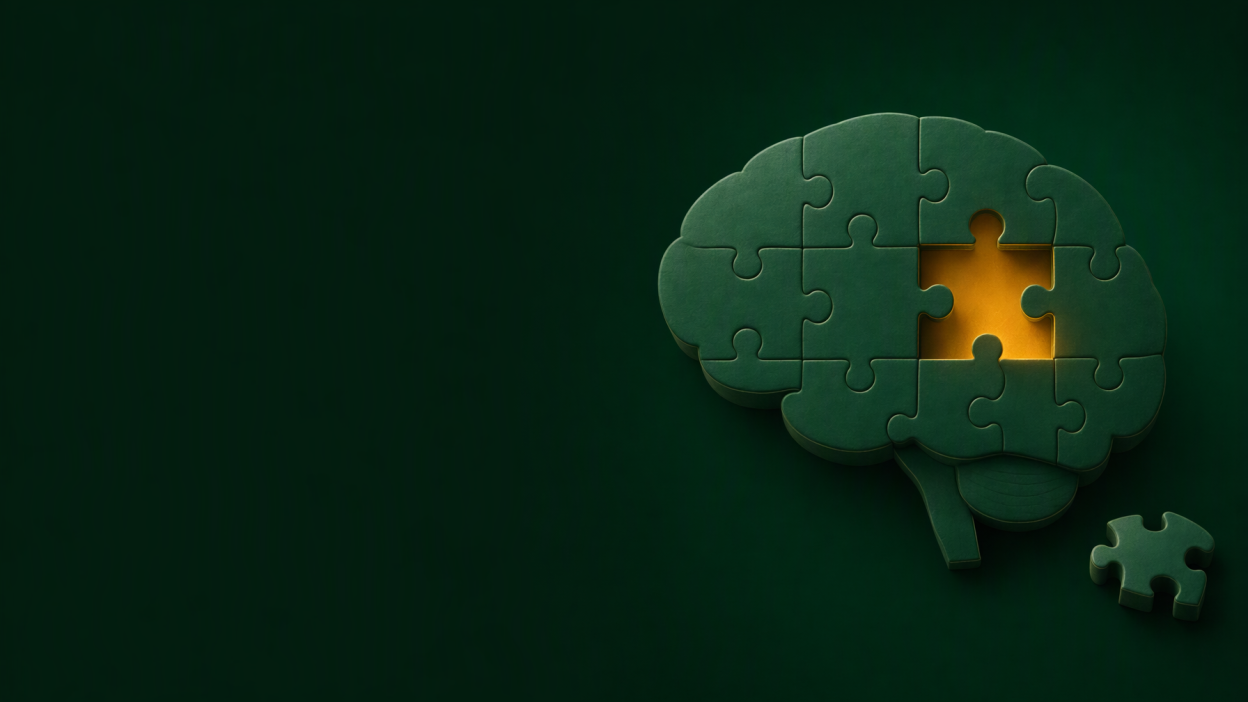 Illustration explaining dementia, its early signs, types and stages